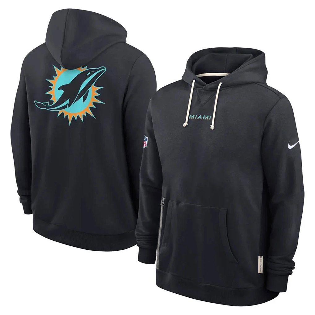 Men 2026 NFL Miami Dolphins hoodie black 01->new york giants->NFL Jersey